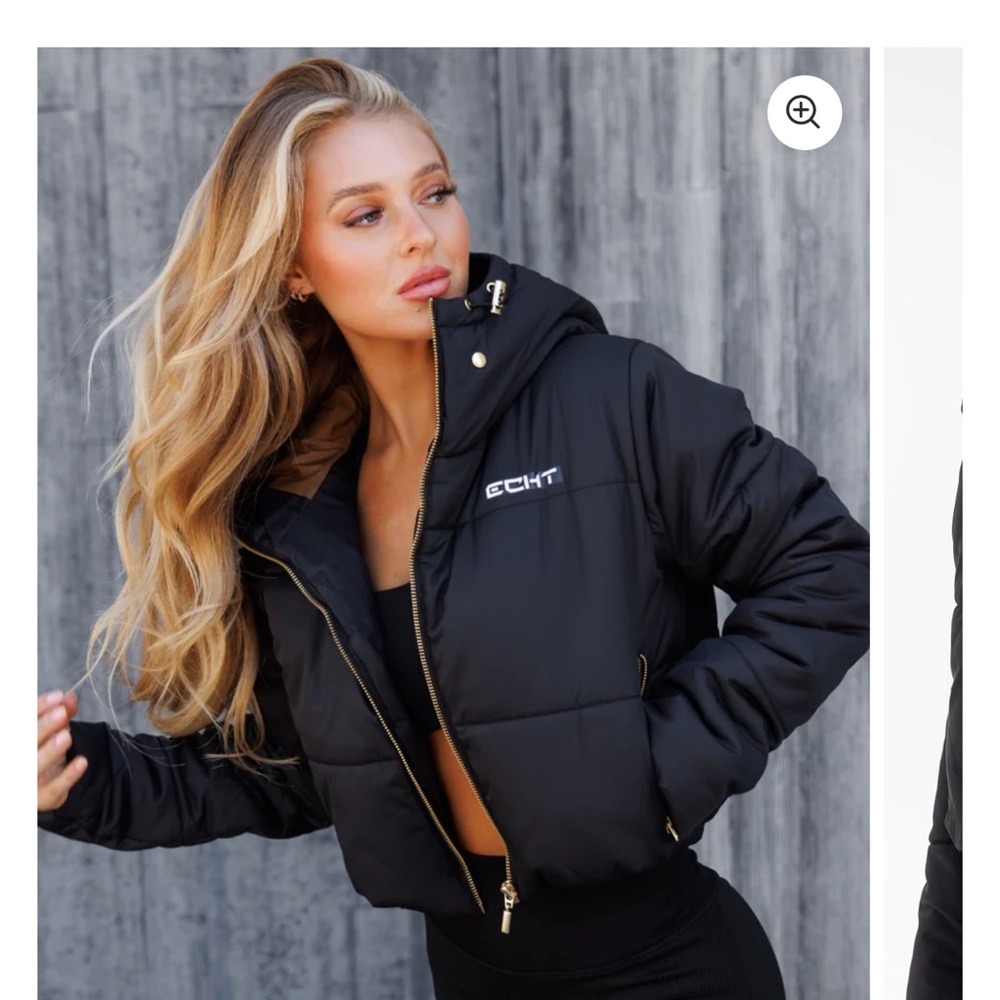Black crop coat never has never been worn brand new